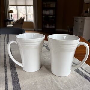 Pair of Fiestaware bistro latte mugs